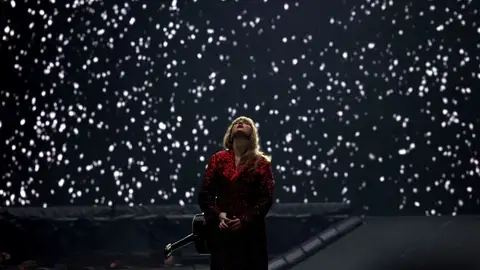 Taylor Swift durante un concierto del Eras Tour Taylor Swift durante un concierto del Eras Tour