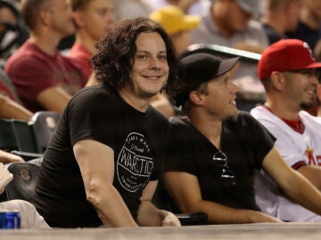 Jack White en un partido de beisbol