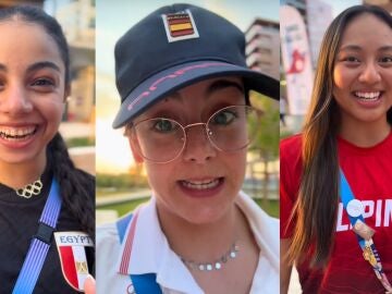 V&iacute;deo de @anita97perez ense&ntilde;ando a sus compa&ntilde;eras gimnastas expresiones en espa&ntilde;ol