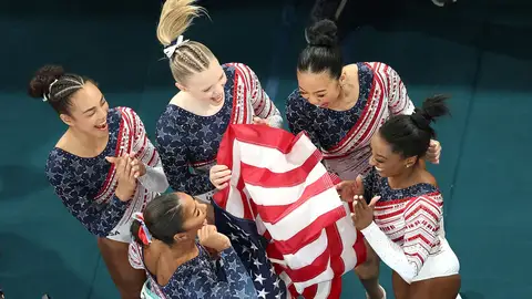 El equipo estadounidense de gimnasia en los Juegos Olímpicos El equipo estadounidense de gimnasia en los Juegos Olímpicos