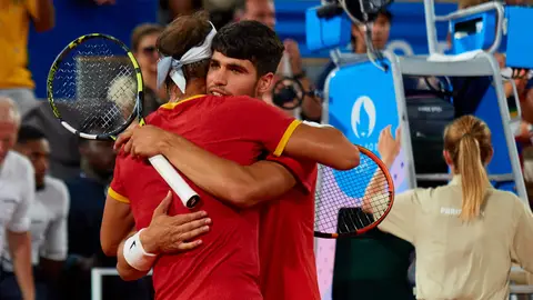Rafa Nadal y Carlos Alcaraz en los JJOO de París Rafa Nadal y Carlos Alcaraz en los JJOO de París