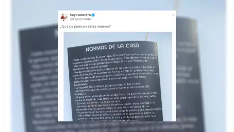 Comparte las polémicas normas de un bar y los usuarios alucinan con una de ellas Comparte las polémicas normas de un bar y los usuarios alucinan con una de ellas