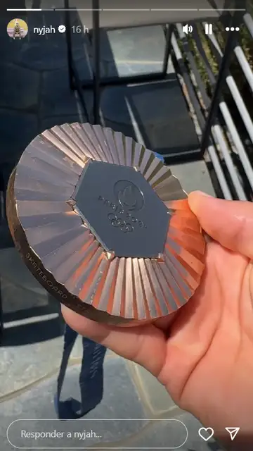 Estado de la medalla de bronce conseguida por Nyjah Huston Estado de la medalla de bronce conseguida por Nyjah Huston