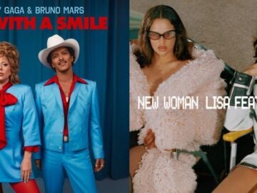 Portadas de los singles de Bruno Mars y Rosal&iacute;a