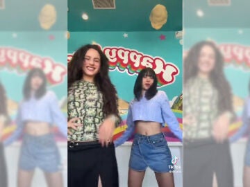 Imagen del v&iacute;deo de Rosal&iacute;a y Lisa en TikTok