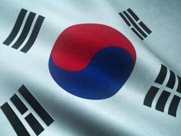 Imagen de la bandera de Corea del Sur