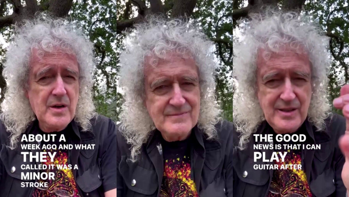 V&iacute;deo de Brian May hablando de su salud