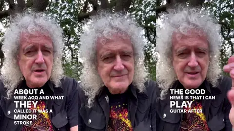Vídeo de Brian May hablando de su salud Vídeo de Brian May hablando de su salud