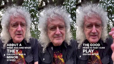 Brian May, guitarrista de Queen, sufre un derrame cerebral leve