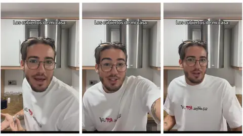 Un tiktoker enseña lo cubiertos que utilizan en su casa y deja a todo el mundo alucinado Foto de vídeo de TikTok de @nachondeo3
