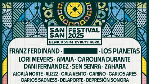 Cartel del SanSan Festival 2025 Cartel del SanSan Festival 2025