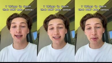 Las cosas de España que no tienen sentido según un tiktoker estadounidense que dejan flipando a los españoles