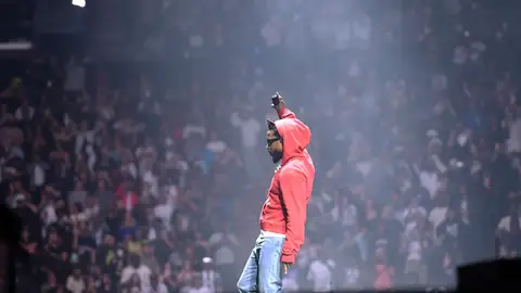 Kendrick Lamar durante una actuación en 2024 Kendrick Lamar durante una actuación en 2024
