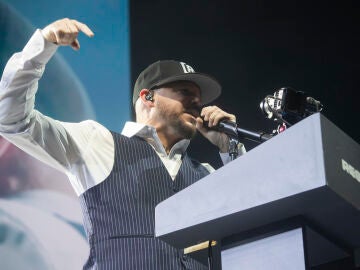 Residente durante su concierto en Barcelona
