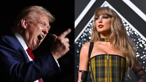 Donald Trump estalla contra Taylor Swift Donald Trump estalla contra Taylor Swift
