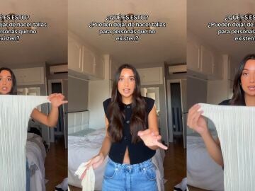 Una chica revela en un v&iacute;deo de TikTok el top de la talla XS m&aacute;s peque&ntilde;o que jam&aacute;s hayas visto: "&iquest;Es un top para un perro? Que me lo expliquen"