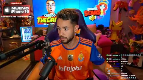 TheGrefg en su stream. TheGrefg en su stream.