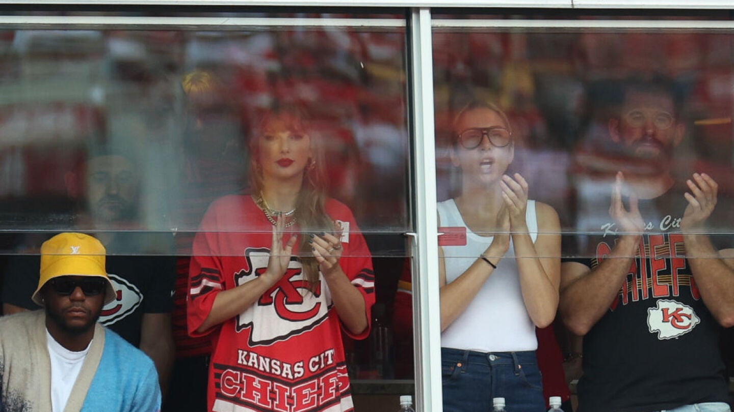 Taylor Swift durante un partido de los Kansas City Chiefs