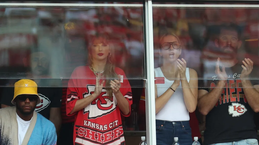Taylor Swift durante un partido de los Kansas City Chiefs
