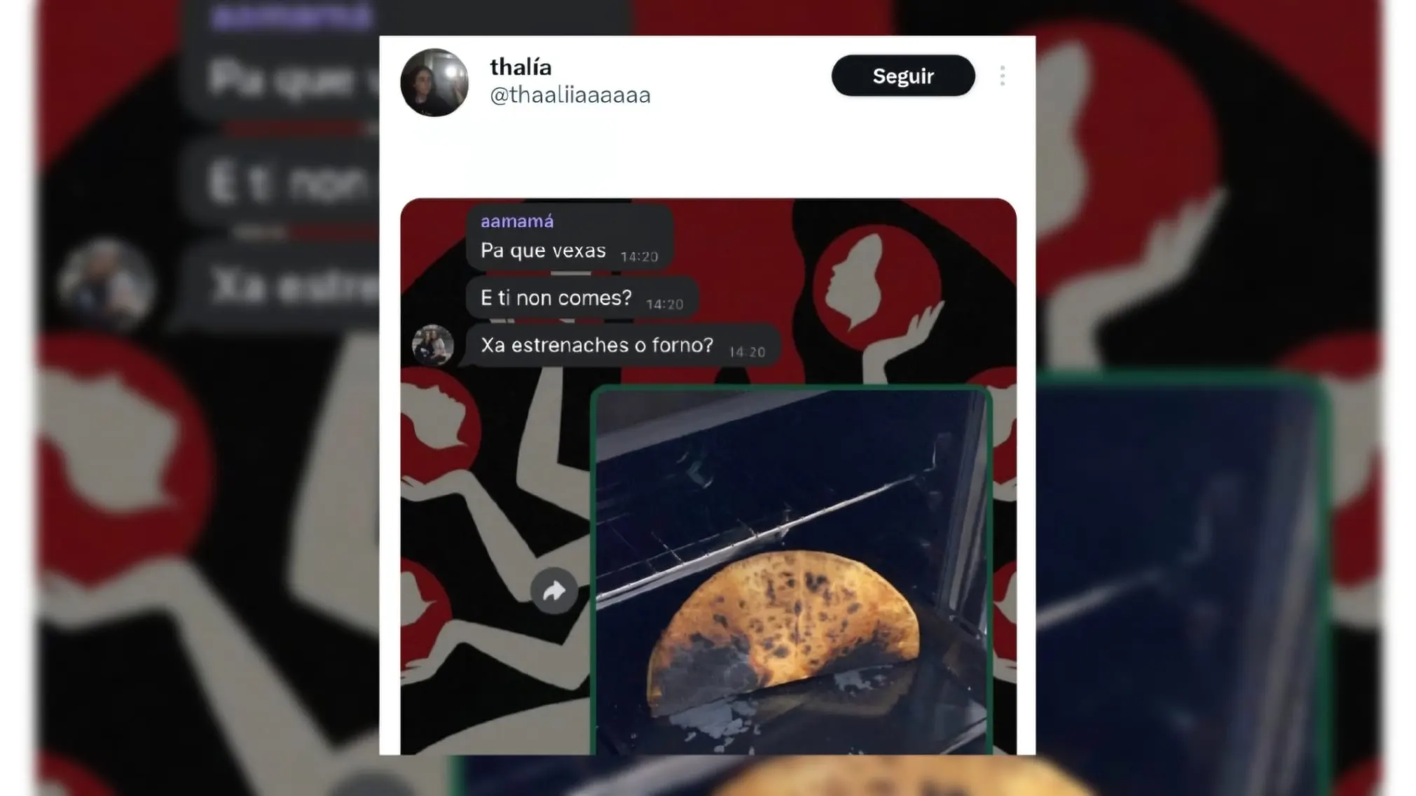 Captura del tuit de x.com/@thaaliiaaaaaa donde ense&ntilde;a la respuesta &eacute;pica de su madre 
