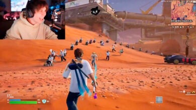 ElRubius alucina con todas las personas que han empezado a utilizar su skin de Fortnite en el estreno