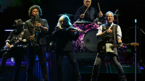 Bruce Springsteen durante un concierto en 2024 Bruce Springsteen durante un concierto en 2024