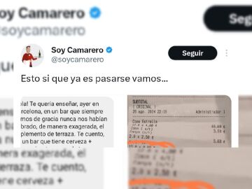 Captura del tuit x.com / @soycamarero