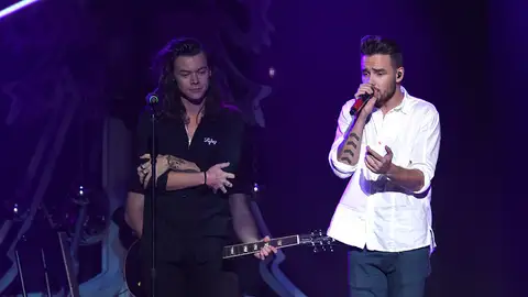 Liam Payne y Harry Styles en un concierto de One Direction en 2015 Liam Payne y Harry Styles en un concierto de One Direction en 2015