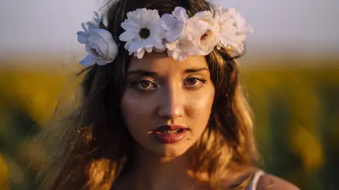 Corona de flores. Corona de flores.