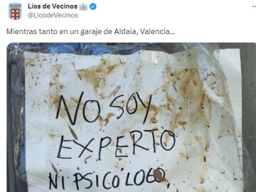 Mensaje compartido por @LiosdeVecinos