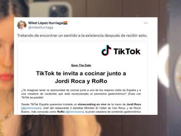 Captura del tuit viral de Mikel Iturriaga