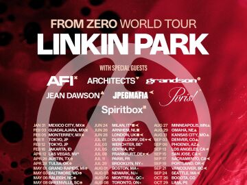 Cartel del tour mundial de Linkin Park