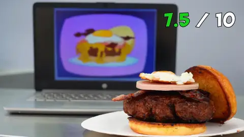 Hamburguesas de Los Simpson en la vida real Hamburguesas de Los Simpson en la vida real