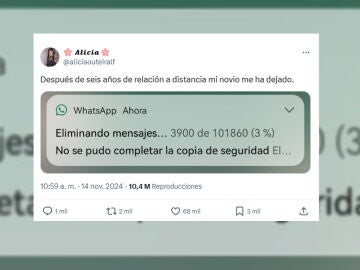 Imagen del tuit viral