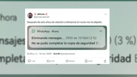 Imagen del tuit viral Imagen del tuit viral
