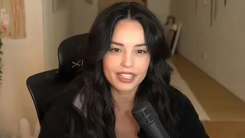 Valkyrae durante un stream Valkyrae durante un stream