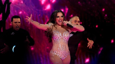 La reacción de Melody a los problemas de sonido durante su actuación en el Benidorm Fest