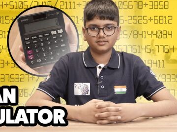 Este ni&ntilde;o indio bate varios r&eacute;cords Guinness por c&aacute;lculo mental