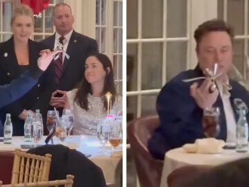 El extra&ntilde;o v&iacute;deo de Elon Musk jugando con unos cubiertos