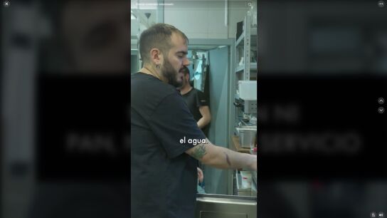 Un hostelero cuenta en TikTok lo que cobra por el agua en su bar