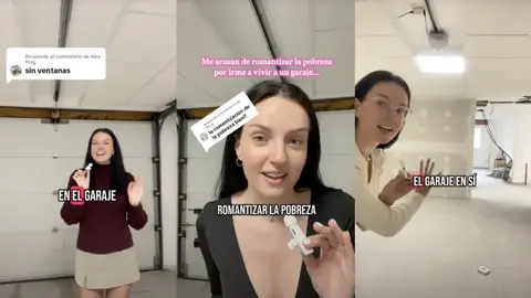 El criticado vídeo de una tiktoker que se ha mudado a un garaje El criticado vídeo de una tiktoker que se ha mudado a un garaje