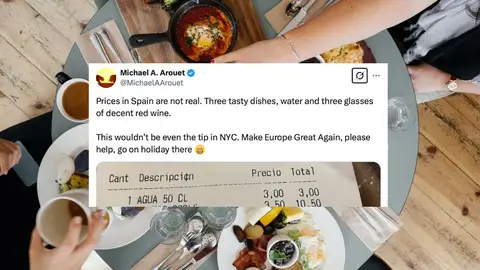 Un estadounidense alardea del precio de su comida en X y los españoles flipan Un estadounidense alardea del precio de su comida en X y los españoles flipan