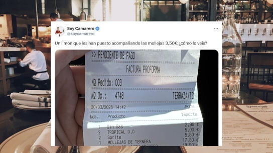 Le cobraron 3.50 euros por algo totalmente inesperado en un restaurante