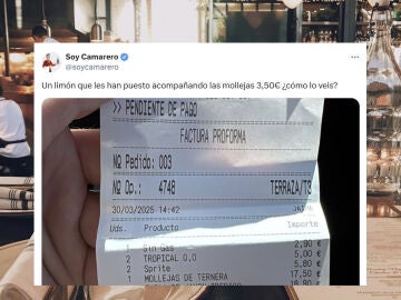 Le cobraron 3.50 euros por algo totalmente inesperado en un restaurante
