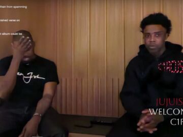 Imagen de Kanye West en stream