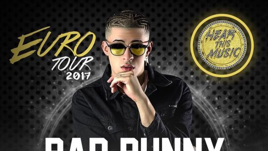 Cartel de la gira de Bad Bunny en 2017