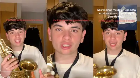 Le dejan una nota en su ascensor pidiendo que deje de tocar el saxofón Le dejan una nota en su ascensor pidiendo que deje de tocar el saxofón