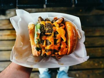 Hamburguesa triple gigantesca