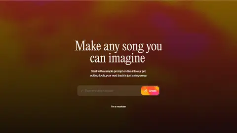 Pagina web del generador de música mediante IA Suno Pagina web del generador de música mediante IA Suno