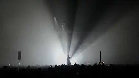 Imagen de archivo de una actuación de la pasada edición del festival Sónar de Barcelona Imagen de archivo de una actuación de la pasada edición del festival Sónar de Barcelona